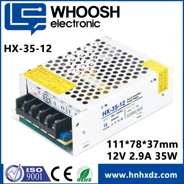 Hohe Stabilität 35W 12V 24V LED Netzteil SC, OV, OL Schutz Hohe effizienz,